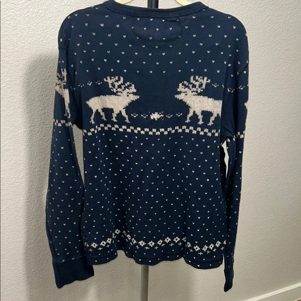 Vintage Polo Ralph Lauren Blue Reindeer Crewneck Sweater - Picture 7 of 12